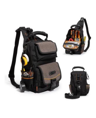 Multifunctional Canvas Electrician Tool Shoulder Bag for Maintenance Technicians