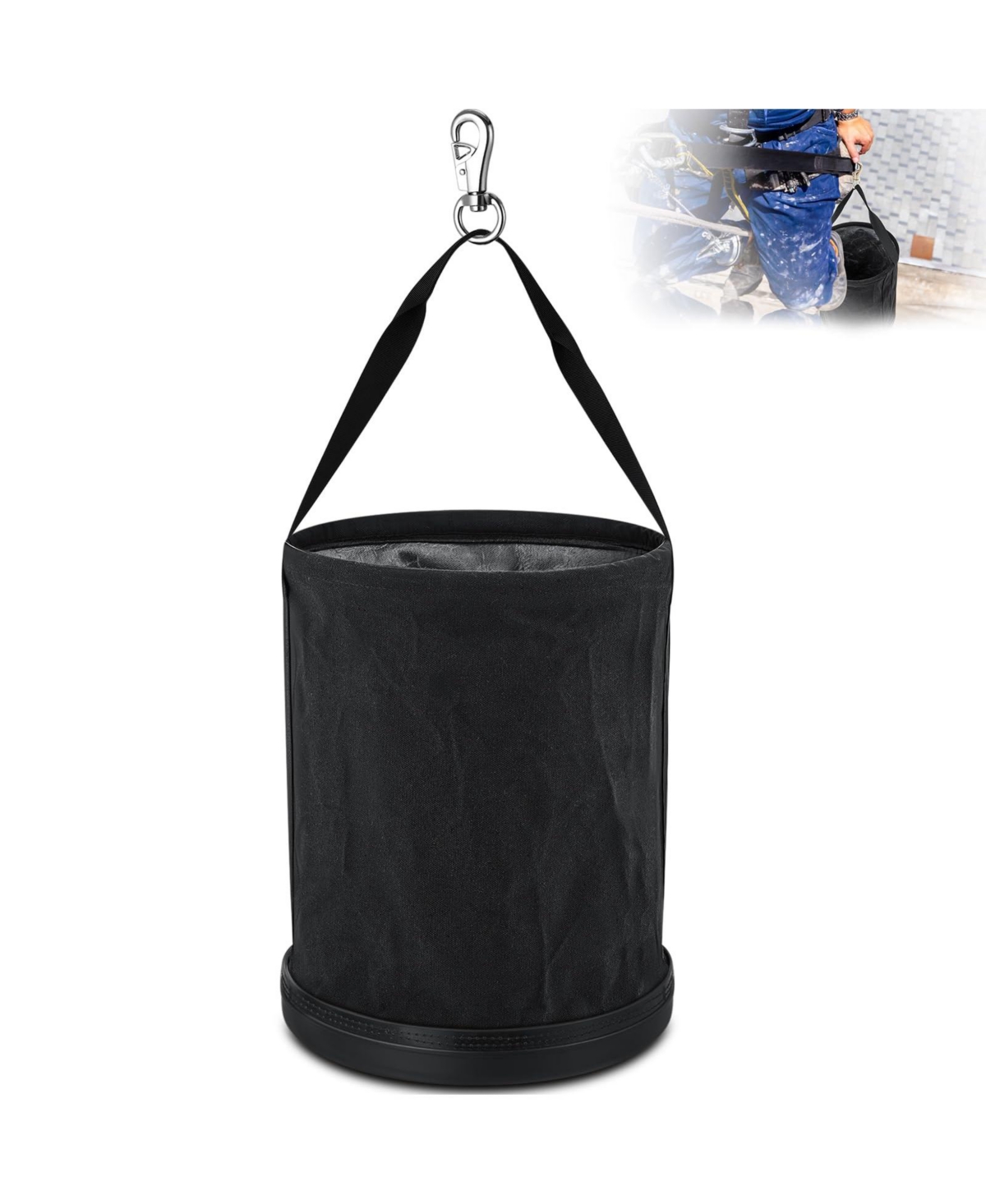 Xdovet 15IN X 12IN Lineman Canvas Bucket Tool Bag