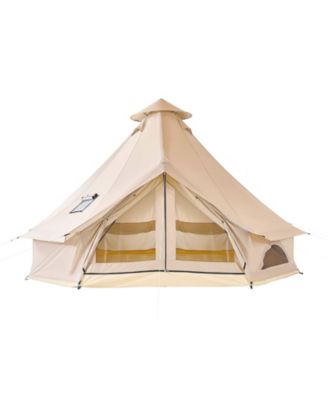 Canvas Bell Camping Tent, Stove Jack, 3 Person for Camping, Travel and Outdoor Activities