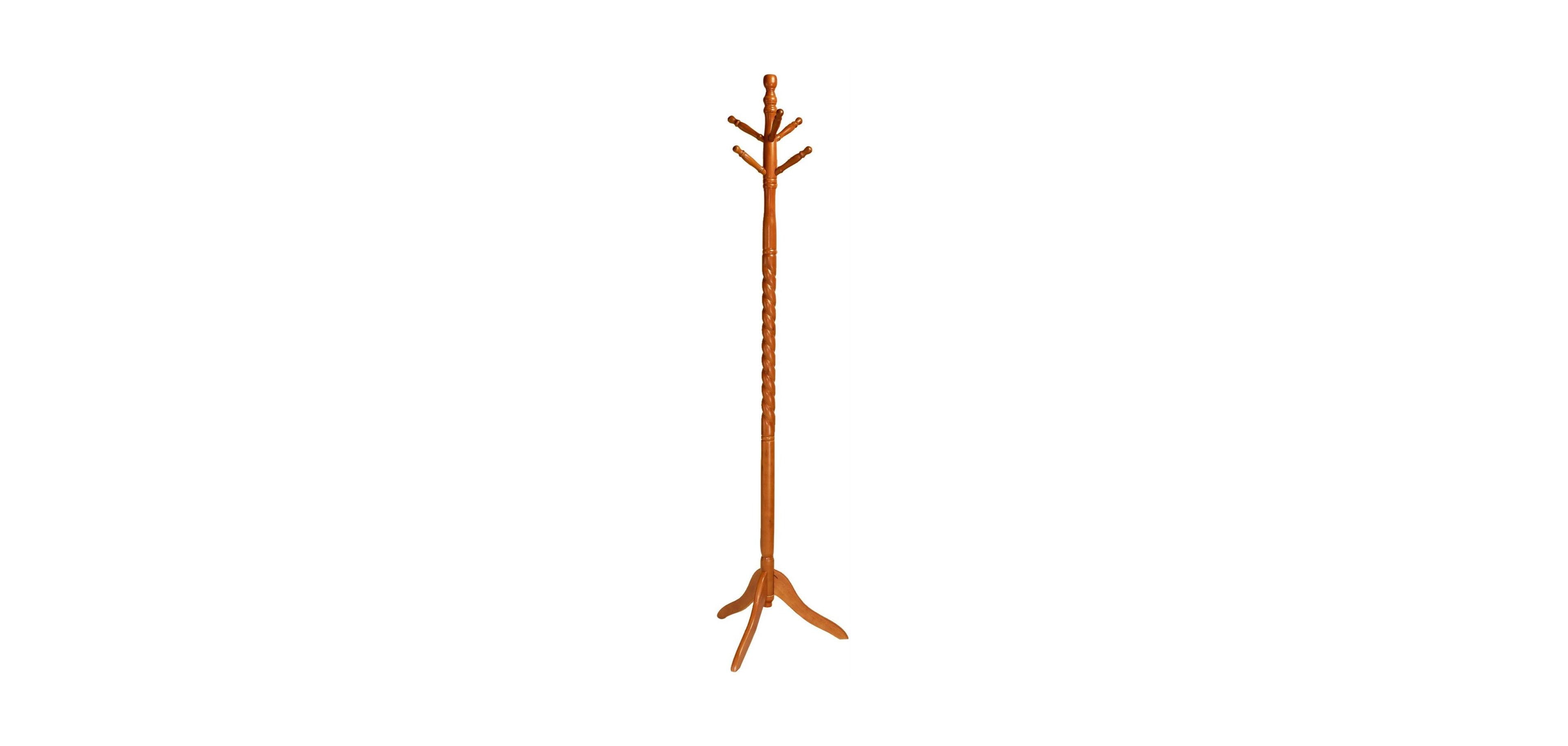Slickblue Wooden Entryway Coat Rack and Hat Stand with Finish