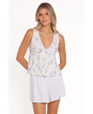 Women's Aminta V-Neck Lace Sleeveless Top