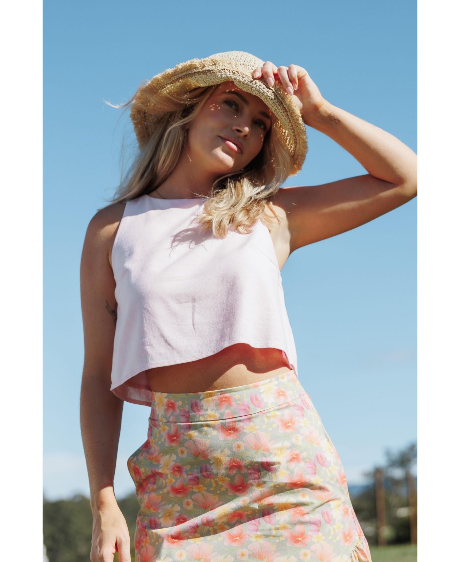 Women's Madison Cropped High-Neck Tank Top