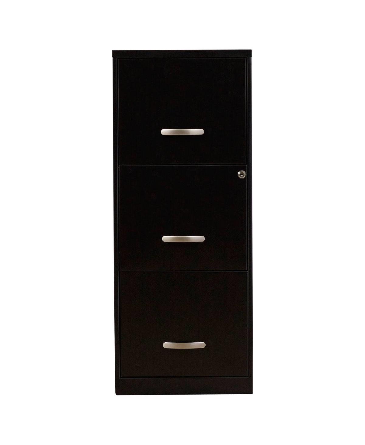 Slickblue 3-Drawer Vertical Metal Filing Cabinet with Dual Locking Drawers