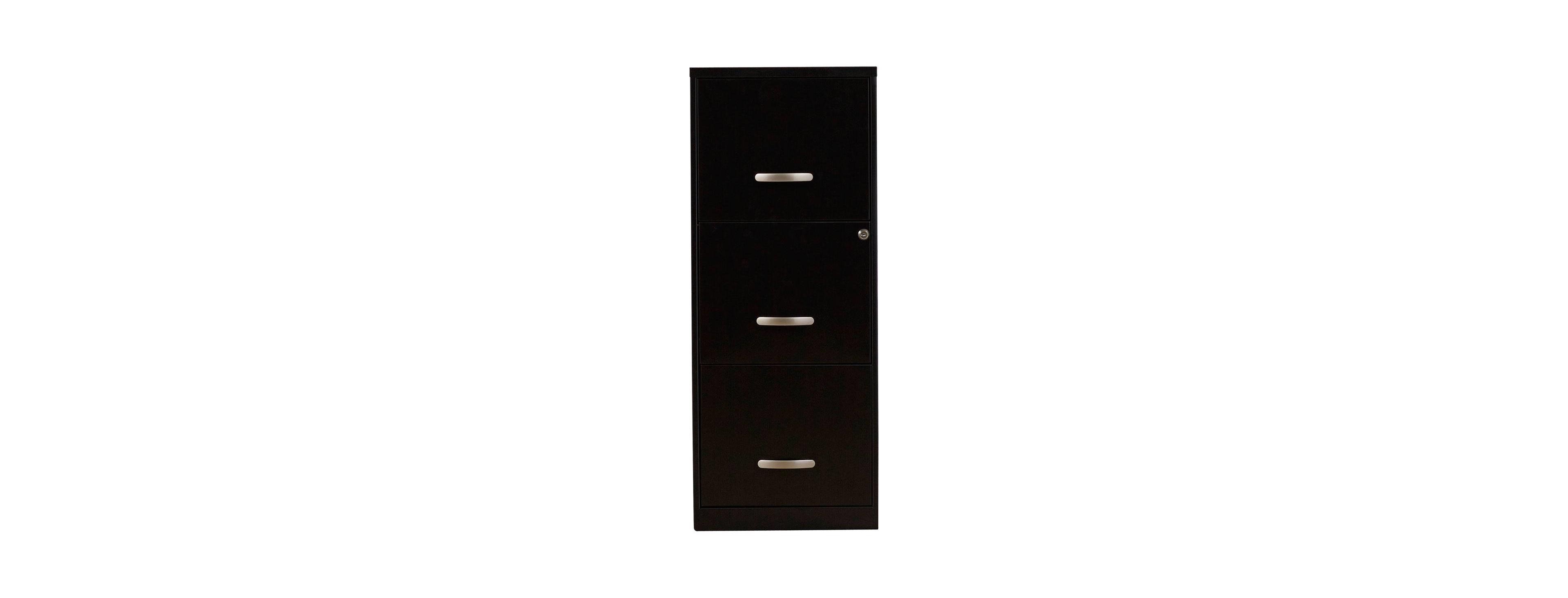 Slickblue 3-Drawer Vertical Metal Filing Cabinet with Dual Locking Drawers