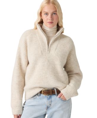 Women's Ava Cable-Knit Quarter-Zip Sweater