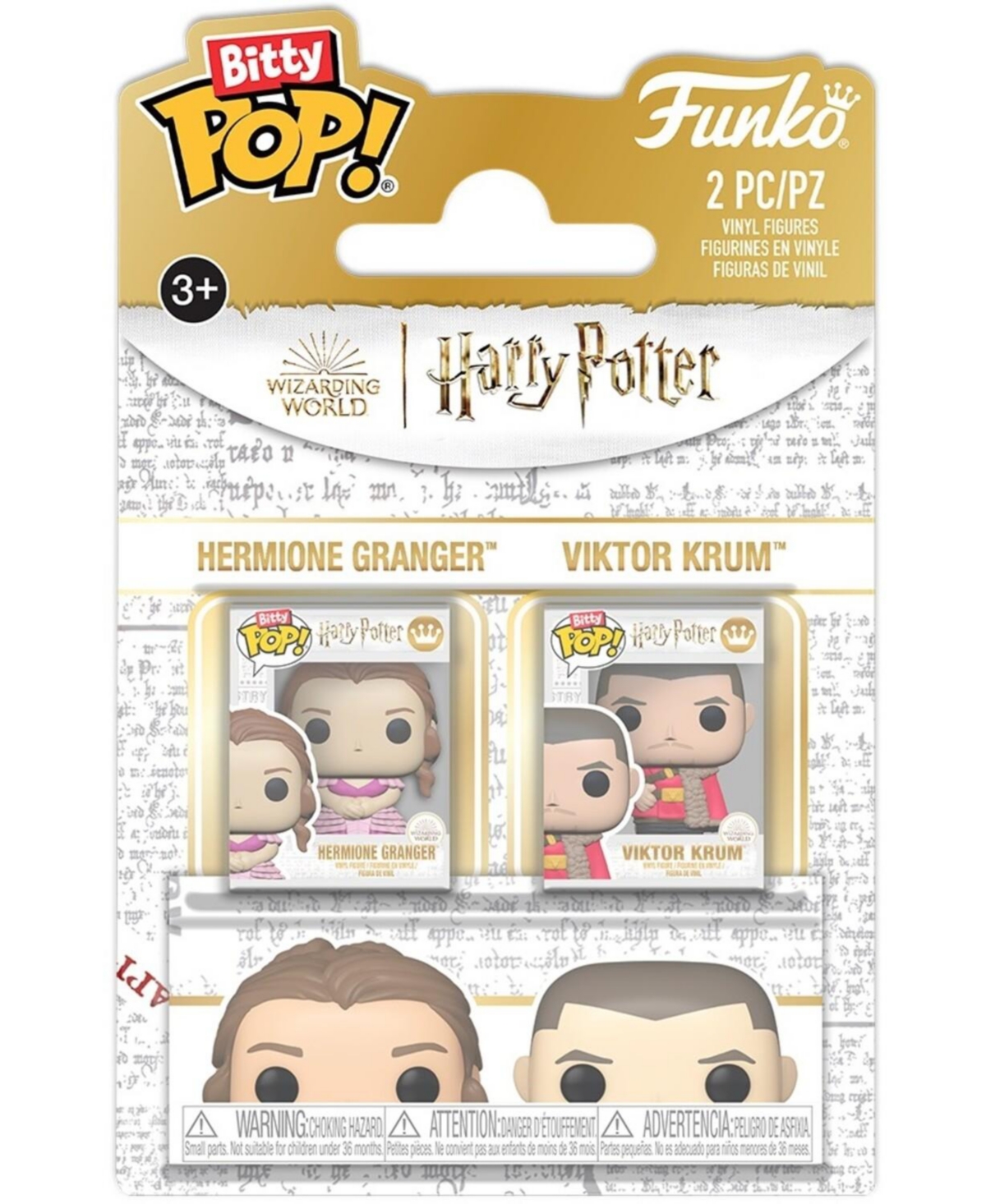 Funko Bitty Pop Harry Potter and the Goblet of Fire Hermione and Krum 2-Pack Vinyl Figures