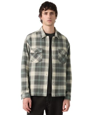 Men's Plaid Western Boxy Shirt