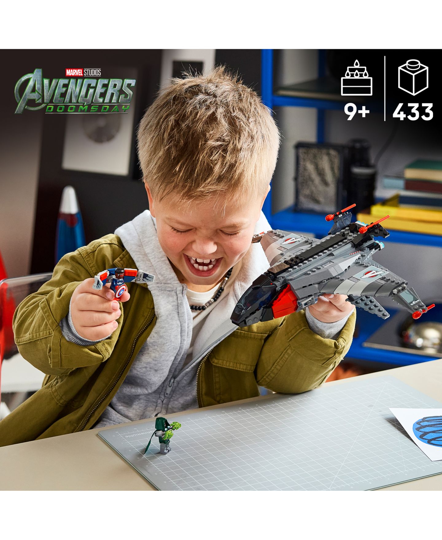 LEGO® Конструктор LEGO Marvel Avengers: Doomsday Quinjet 76347, 433 детали, от 9 лет — фото 5