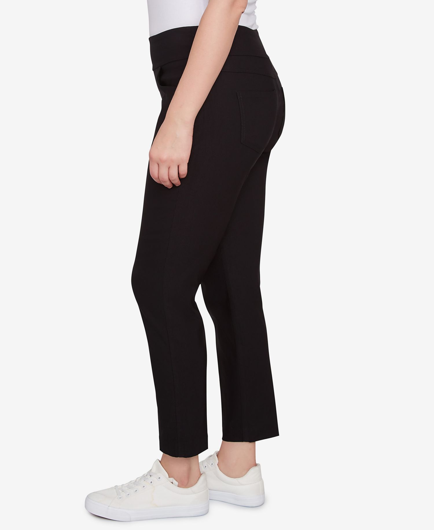 Petite Comfort Silky Tech Pull-On Ankle Pants