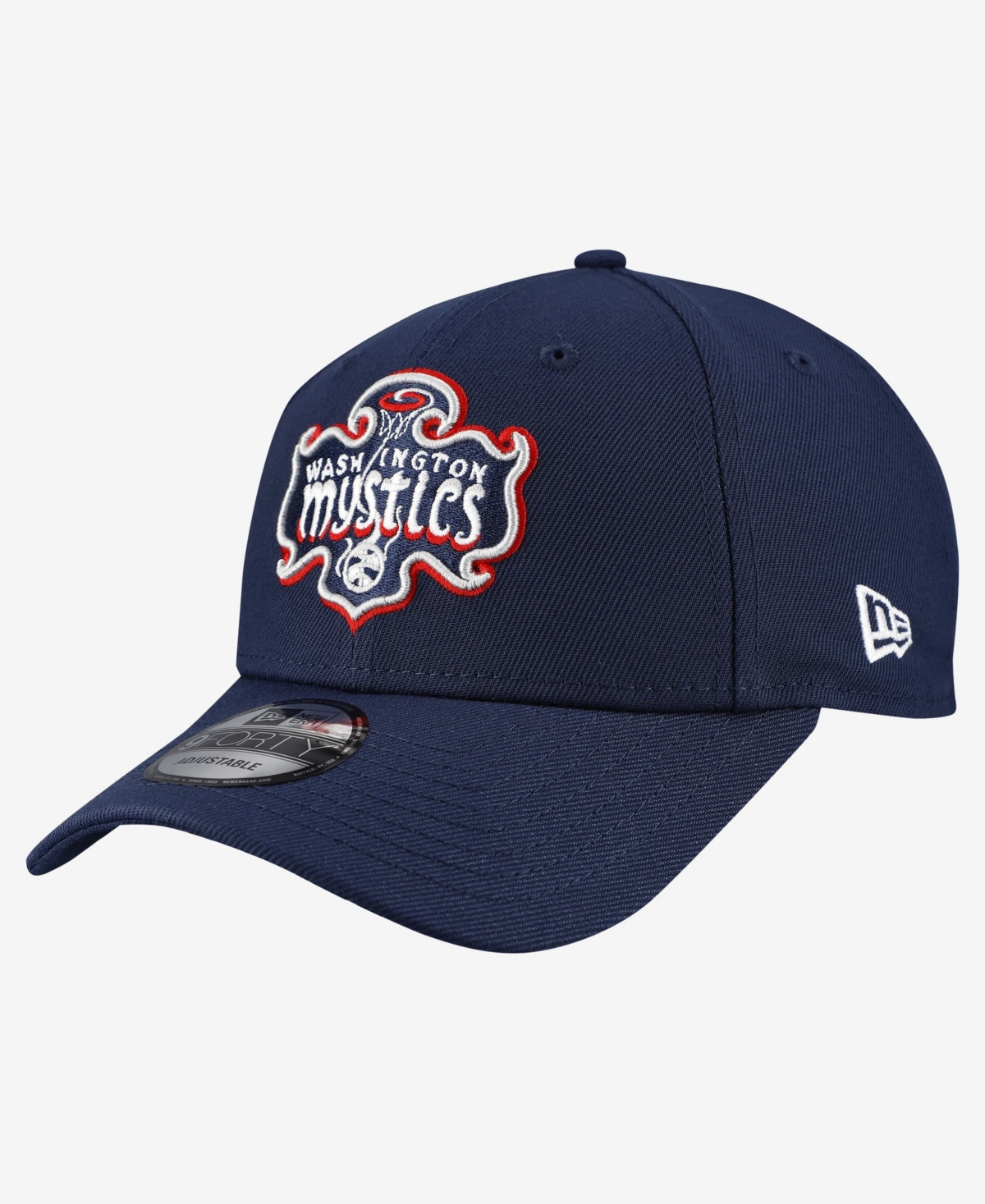 New Era Men's Navy Washington Mystics Team 9FORTY Adjustable Hat