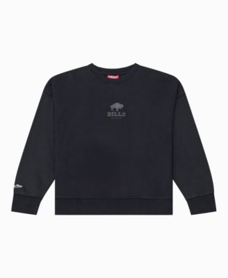 Women's Black Buffalo Bills Core Essentials Micro Logo Fleece Sweatshirt