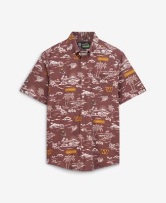 Men's Washington Commanders Kekai Classic-Fit Short-Sleeve Button-Down Shirt