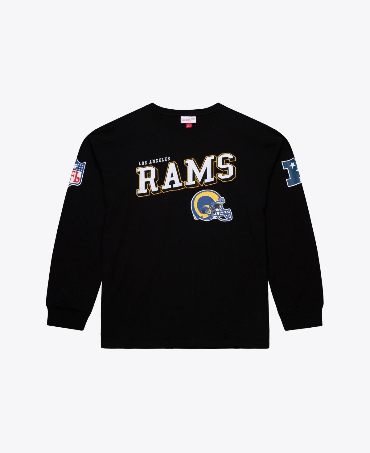 Men's Mitchell & Ness  Black Los Angeles Rams Big & Tall Training Camp Long Sleeve T-Shirt