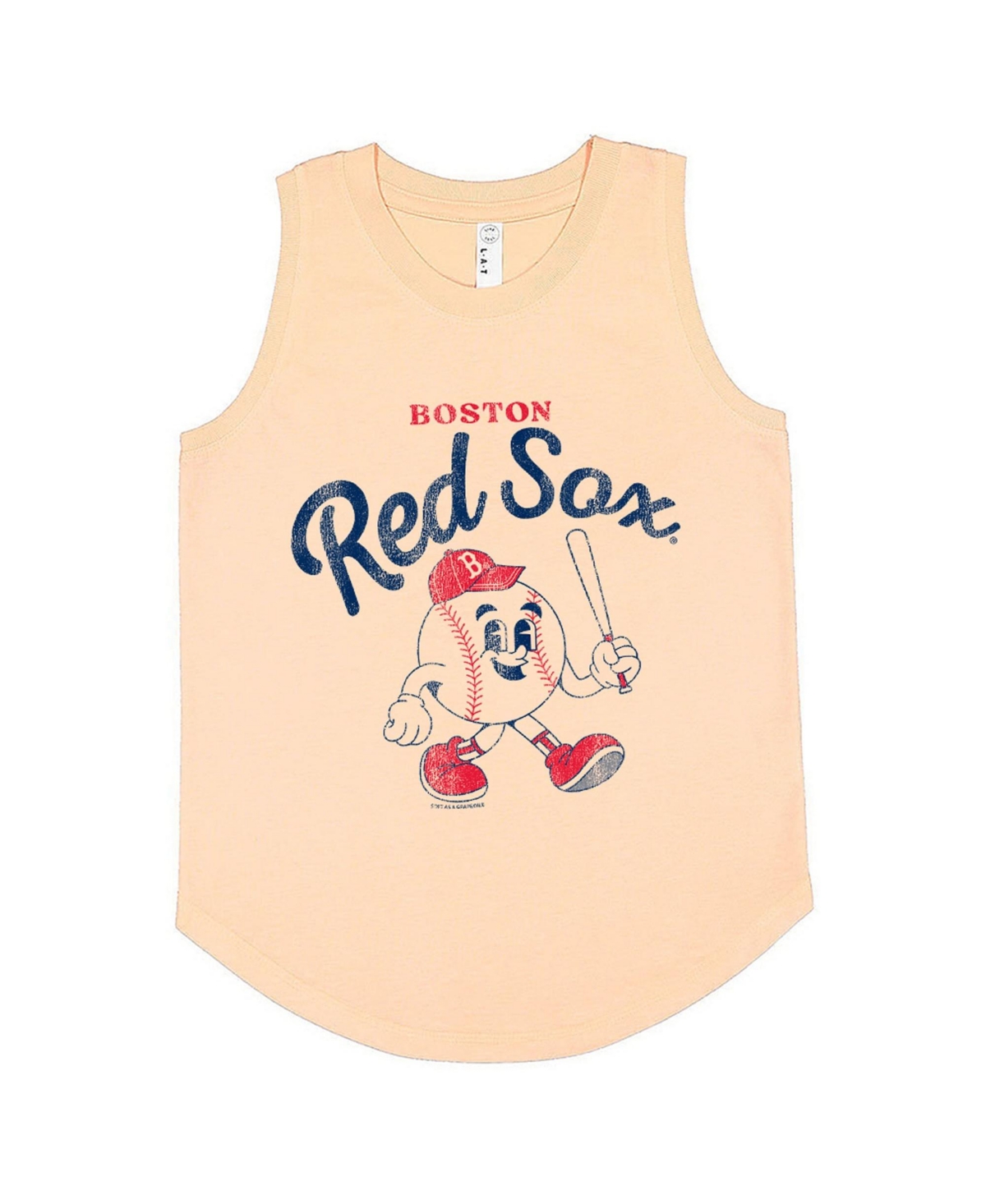 Soft As A Grape Girls' 4-16 Boston Red Sox Graphic Sleeveless Tank - Orange