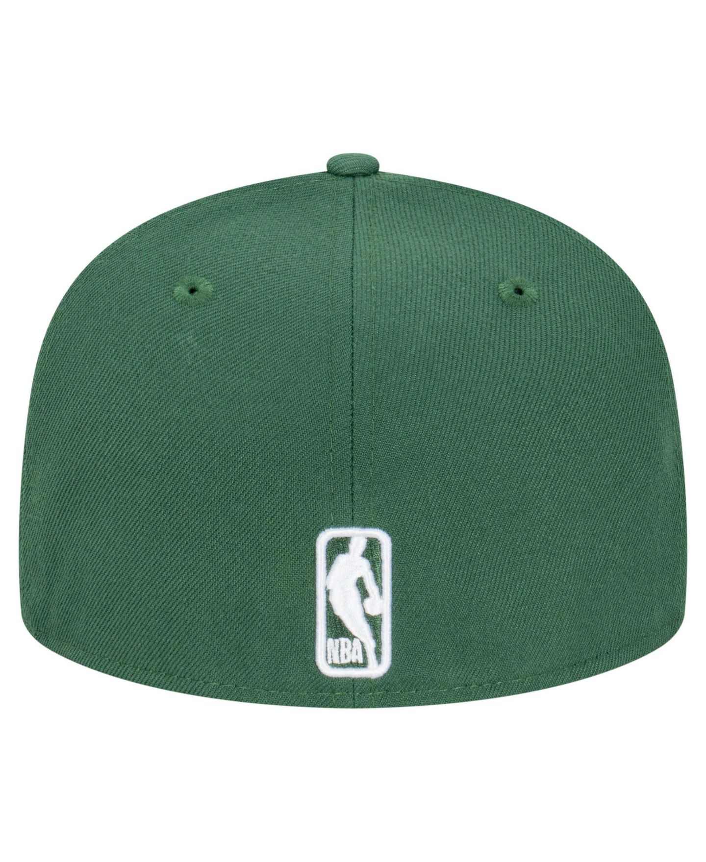 Мужская кепка New Era Hunter Green Milwaukee Bucks Team 59FIFTY Fitted Hat — фото 4
