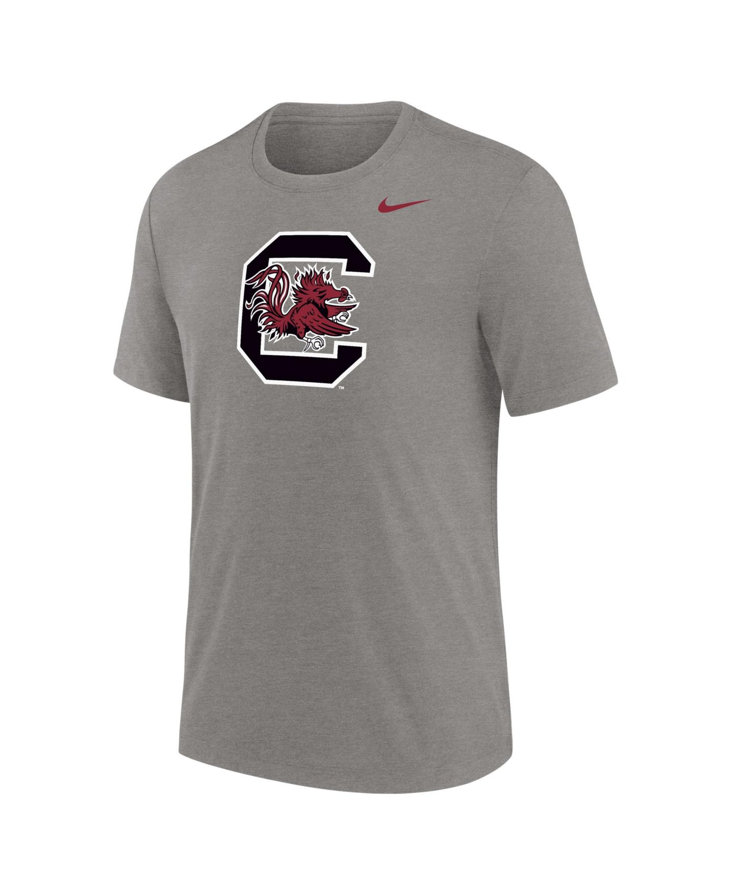 Мужская футболка Nike Gray South Carolina Gamecocks Tri-Blend — фото 1
