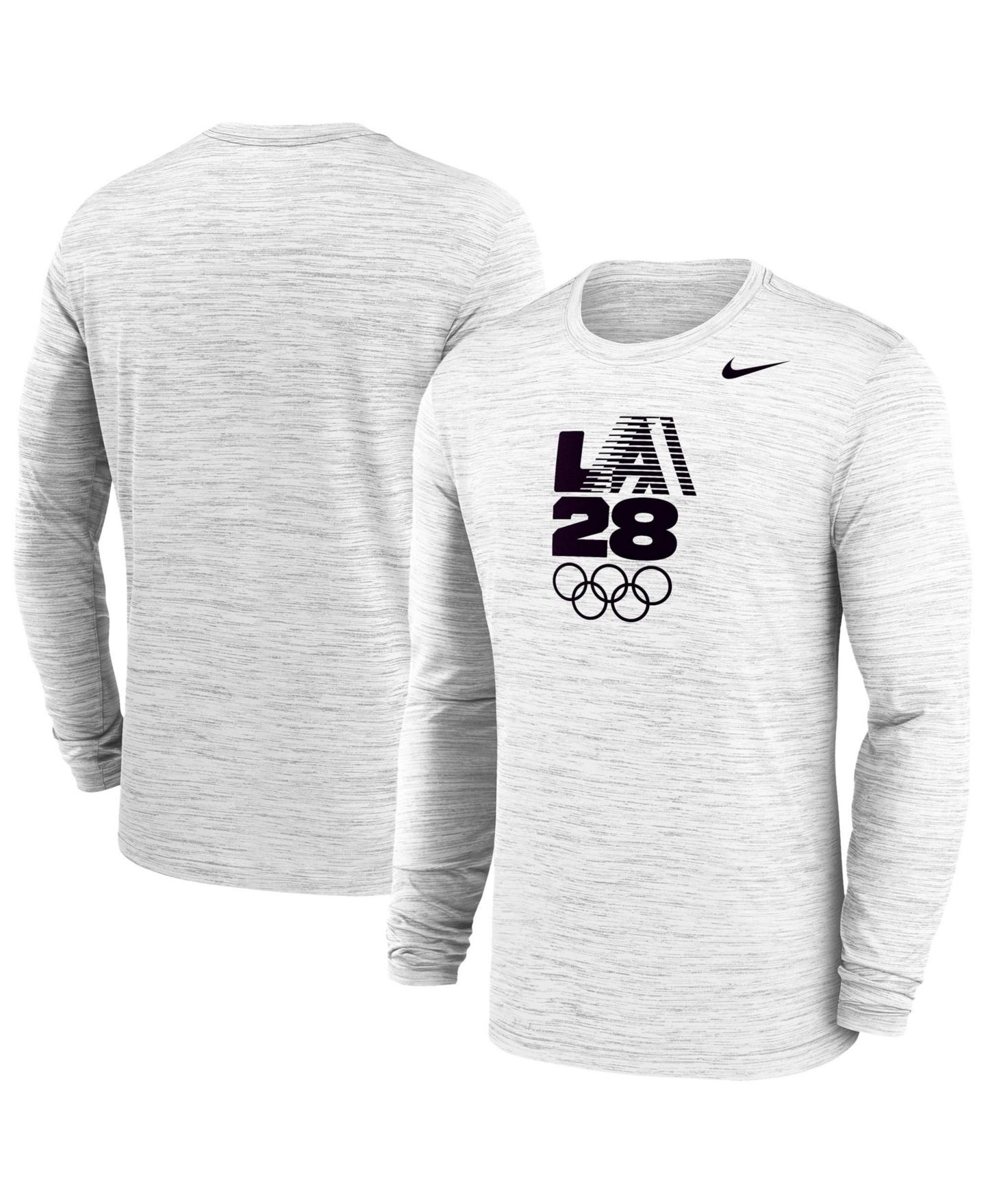 Мужская футболка Nike Heather Gray LA28 Summer Olympics Team Issue Velocity Dri-FIT Long Sleeve — фото 1