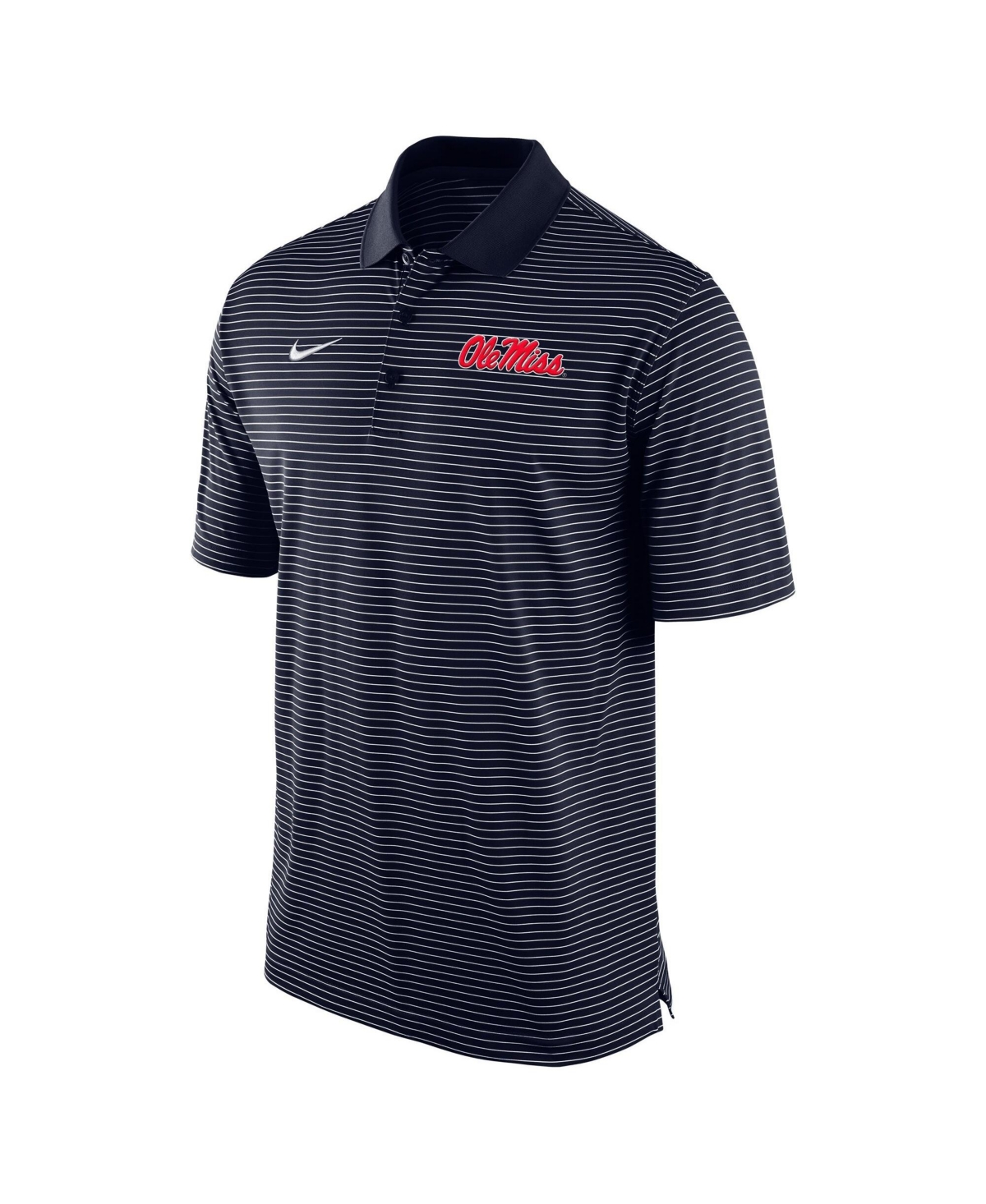 Nike Men's Ole Miss Rebels Striped Short-Sleeve Dri-fit Polo Shirt