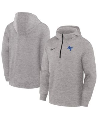 Nike - Men's Gray Air Force Falcons Coaches Dri-FIT Half-Zip Hoodie Gray