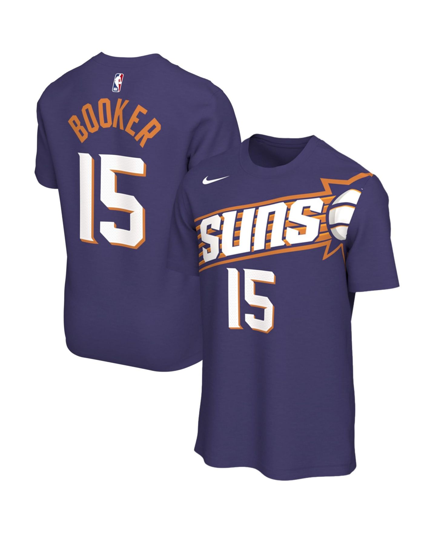 Мужская футболка Nike Devin Booker Purple Phoenix Suns Name & Number - Icon Edition — фото 1