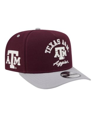 Men's  Maroon/Gray Texas A&M Aggies Two-Tone Arched 9FIFTY Snapback Hat