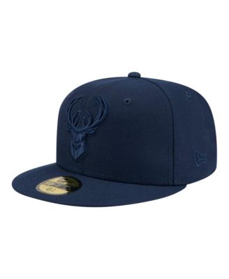 Men's Navy Milwaukee Bucks Tonal Color Pack 59FIFTY Fitted Hat