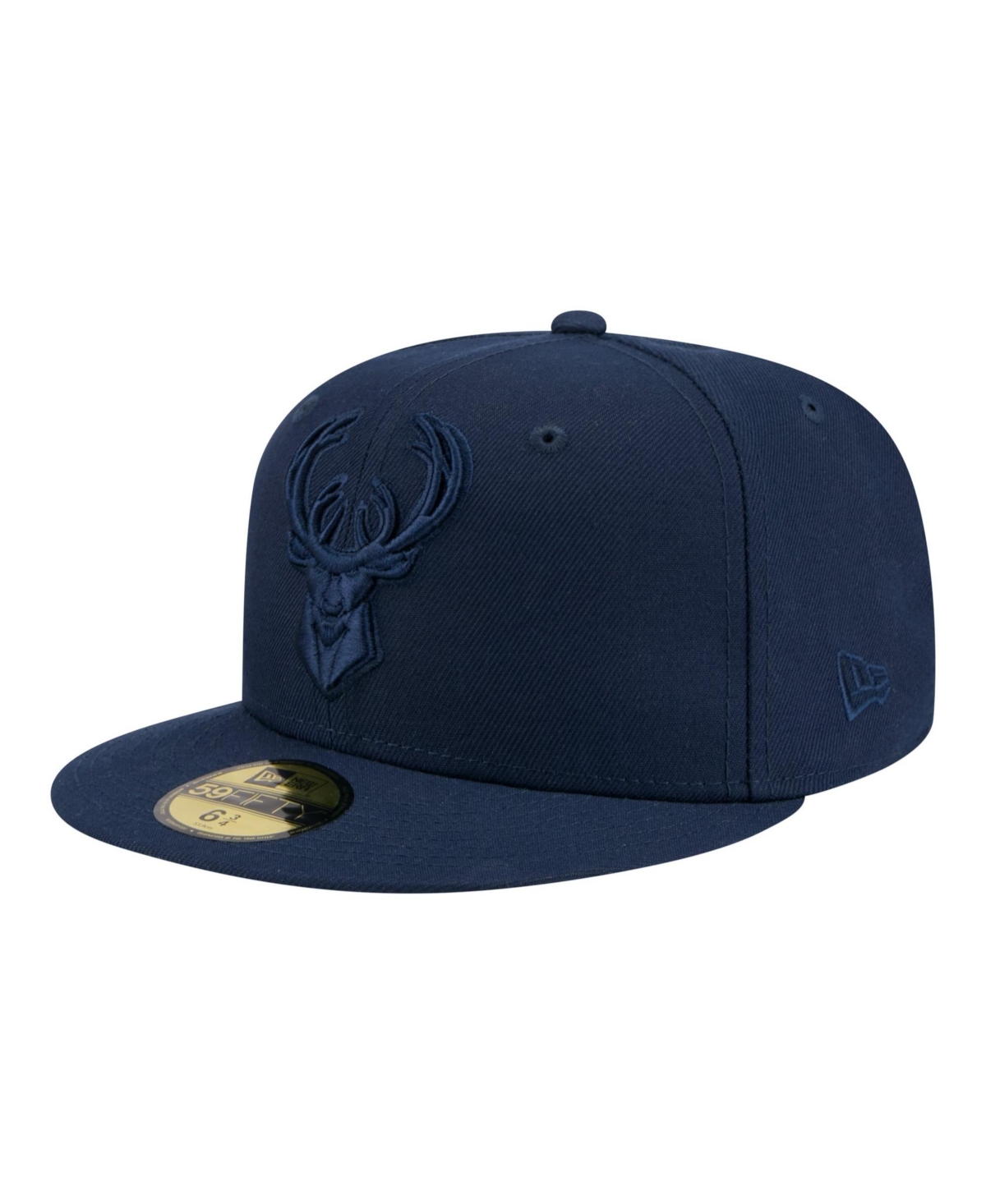 New Era Men's Navy Milwaukee Bucks Tonal Color Pack 59FIFTY Fitted Hat - Navy