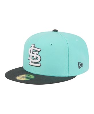 Men's Turquoise/Charcoal St. Louis Cardinals Two-Tone Color Pack 59FIFTY Fitted Hat