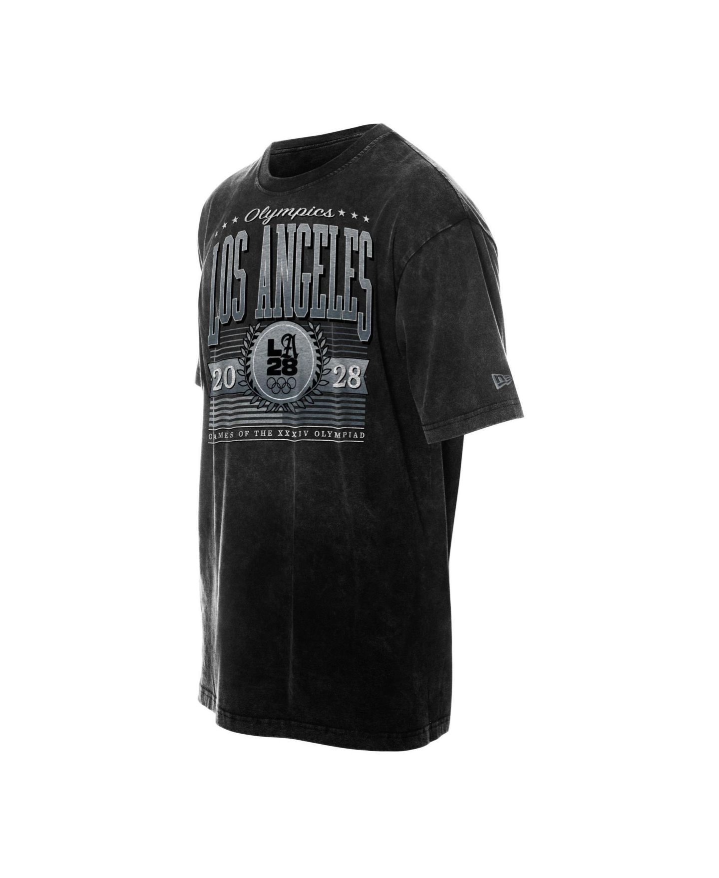 Мужская футболка New Era Black LA 2028 Summer Olympics Mineral Wash — фото 2
