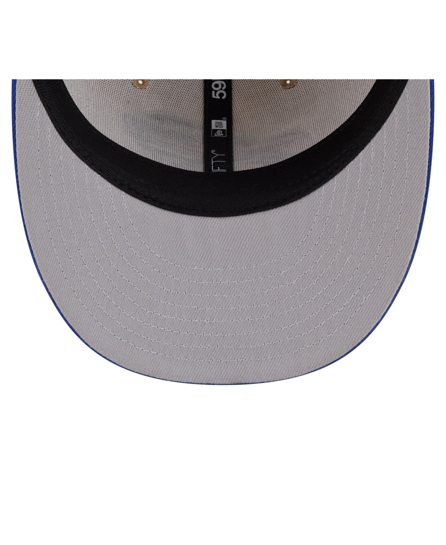 Мужская кепка New Era Natural/Royal Buffalo Bills Pre-Curved Twine 59FIFTY Fitted Hat — фото 5