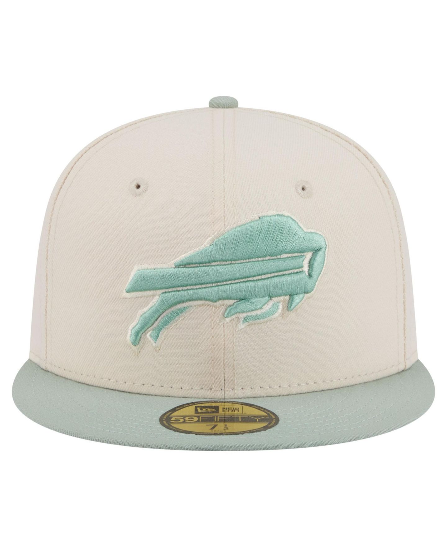 Мужские головные уборы New Era Cream/Light Green Buffalo Bills Color Pack 59FIFTY Fitted Hat — фото 2
