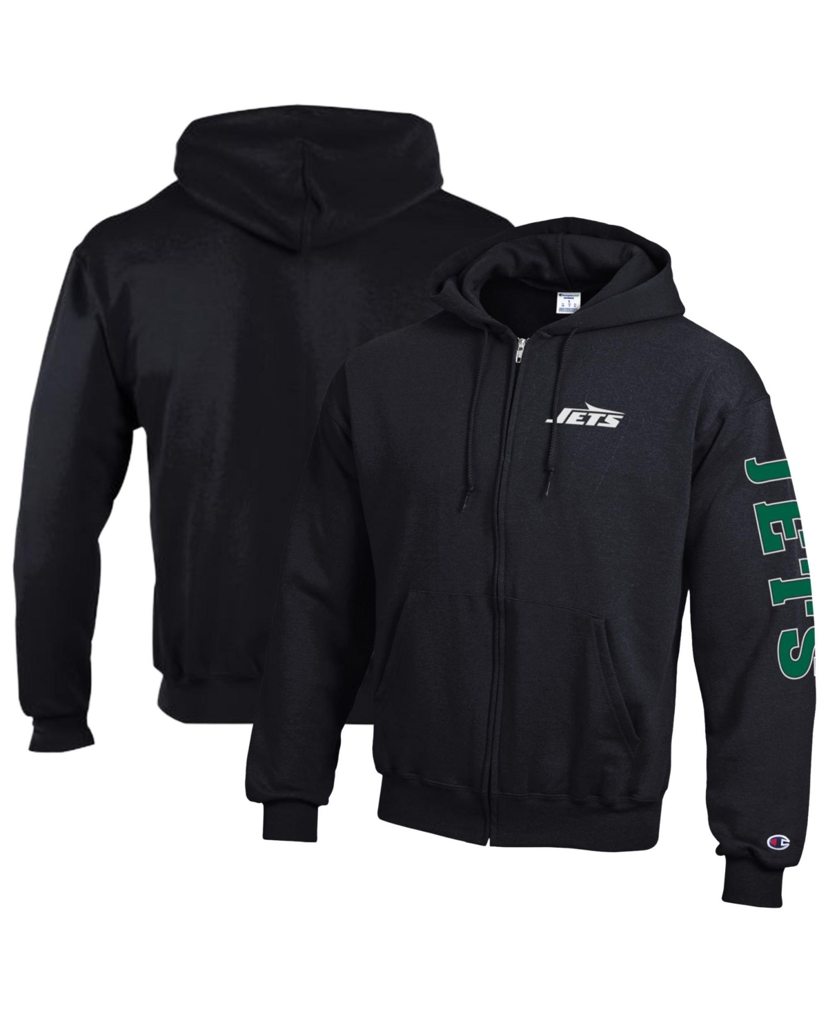 Champion Men's New York Jets Full-Zip Graphic Hoodie