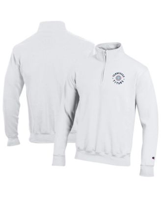 Men's White Tennessee Titans Powerblend Quarter-Zip Pullover