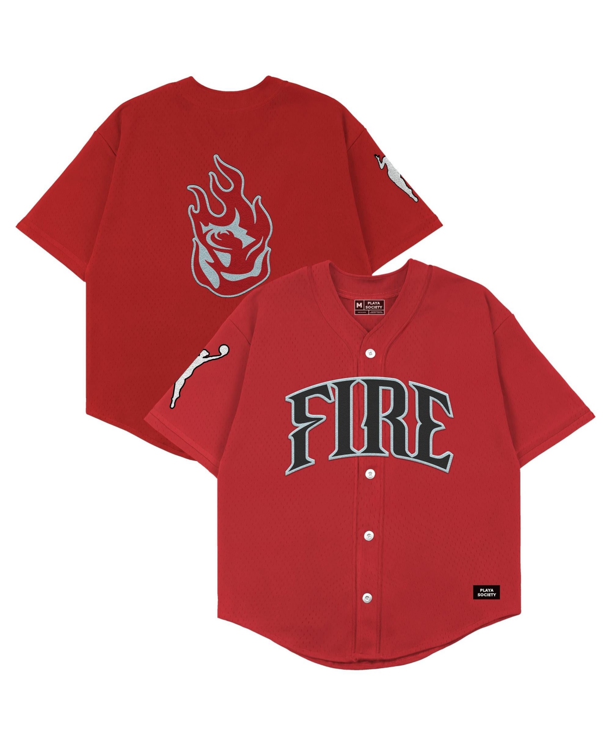 Playa Society Men's Portland Fire Embroidered V-Neck Jersey