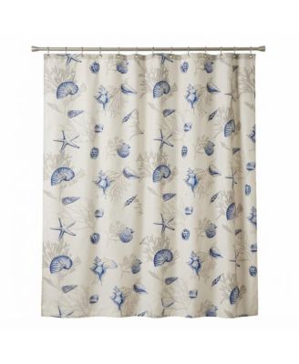 72-Inch Coastal Cotton Shower Curtain