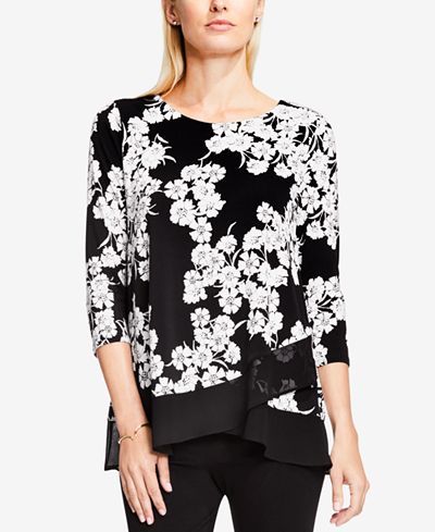Vince Camuto Floral-Print Blouse