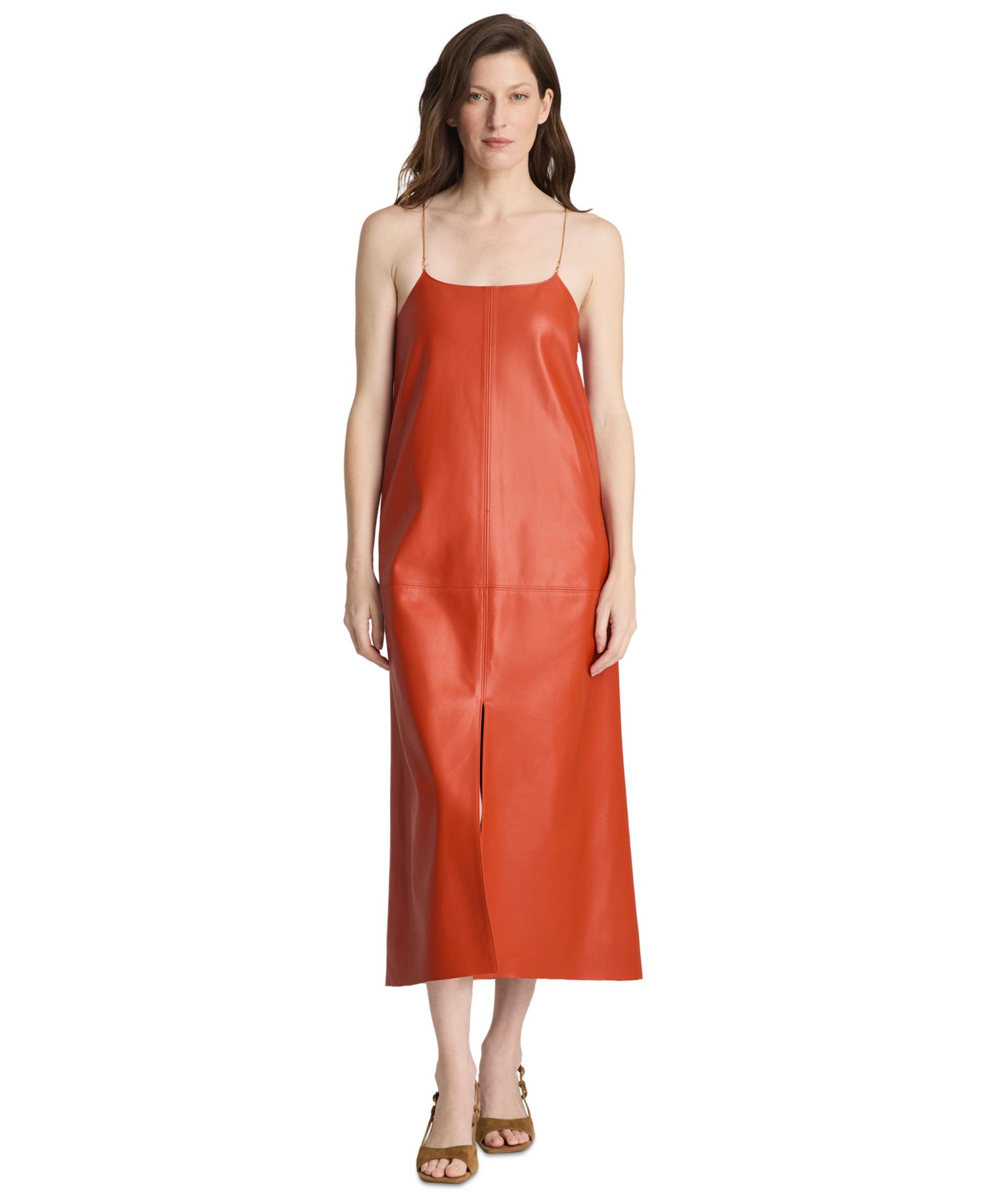 Women's Metal Strap Midi Slip Dress