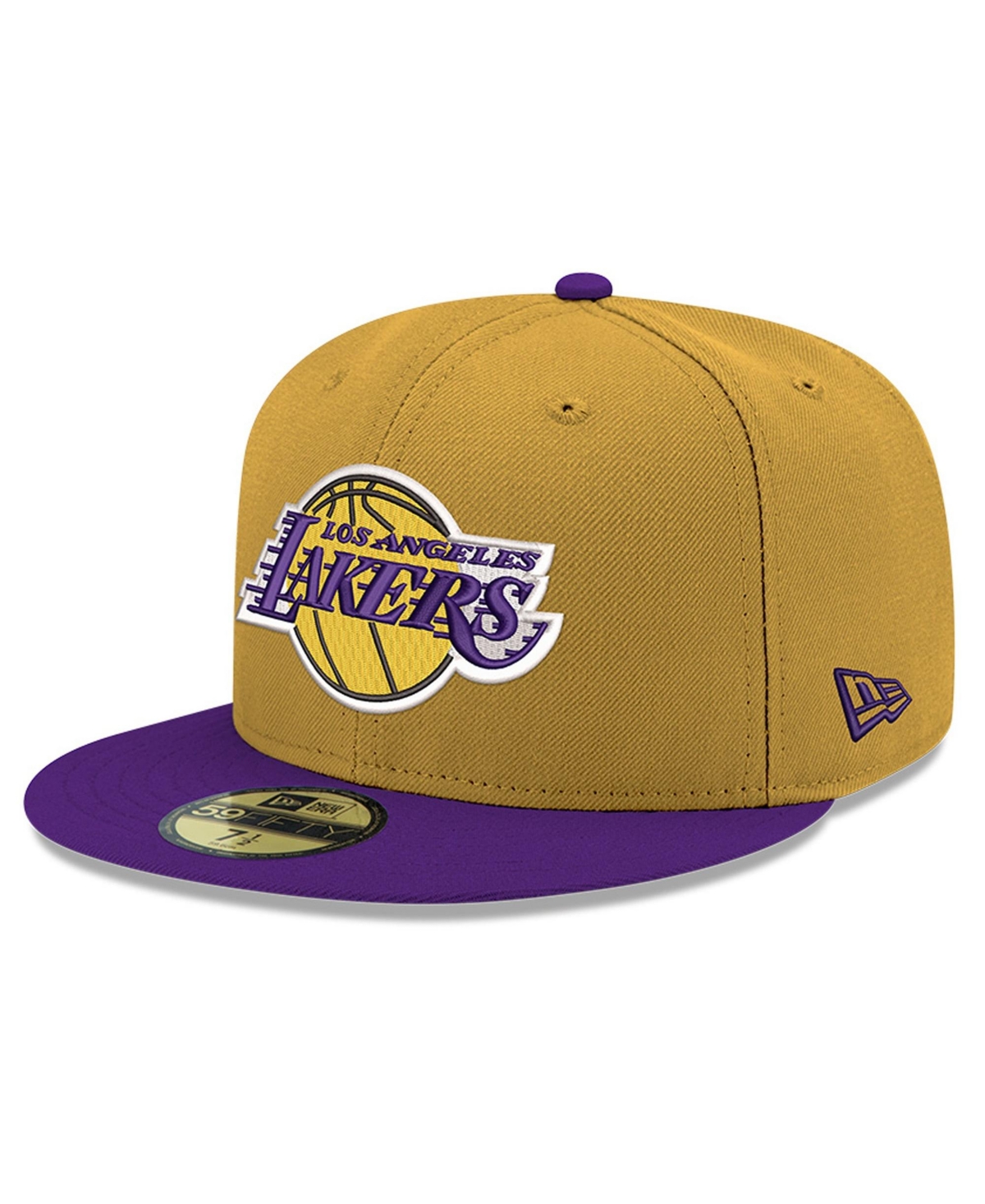 New Era Men's Gold Los Angeles Lakers Two-Tone 59FIFTY Fitted Hat