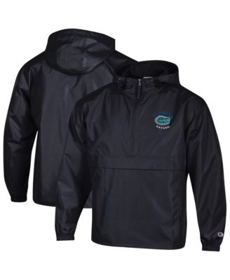 Men's Stadium Hooded Packable 1/2-Zip Windbreaker Jacket