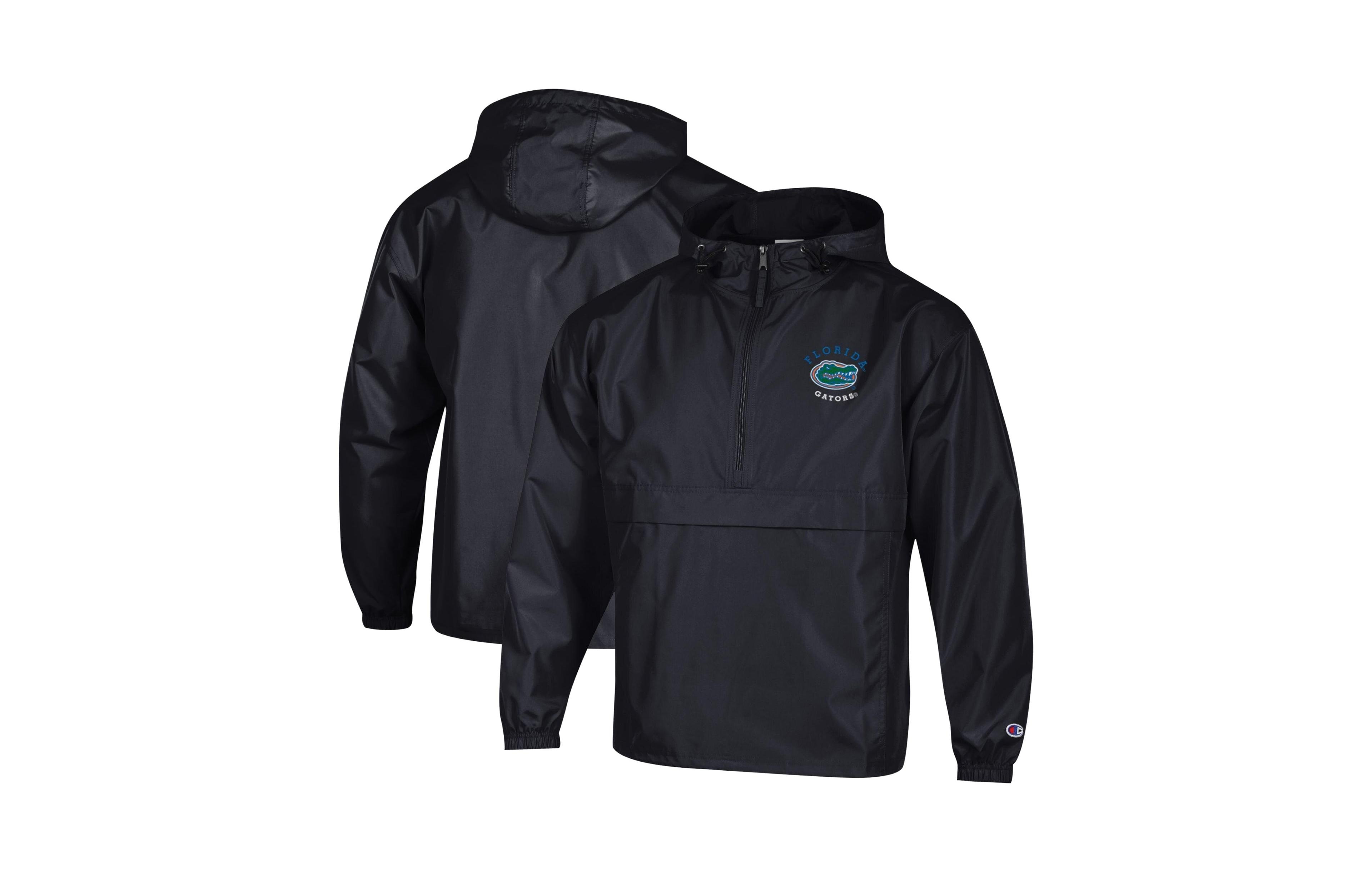 Champion Men's Stadium Hooded Packable 1/2-Zip Windbreaker Jacket