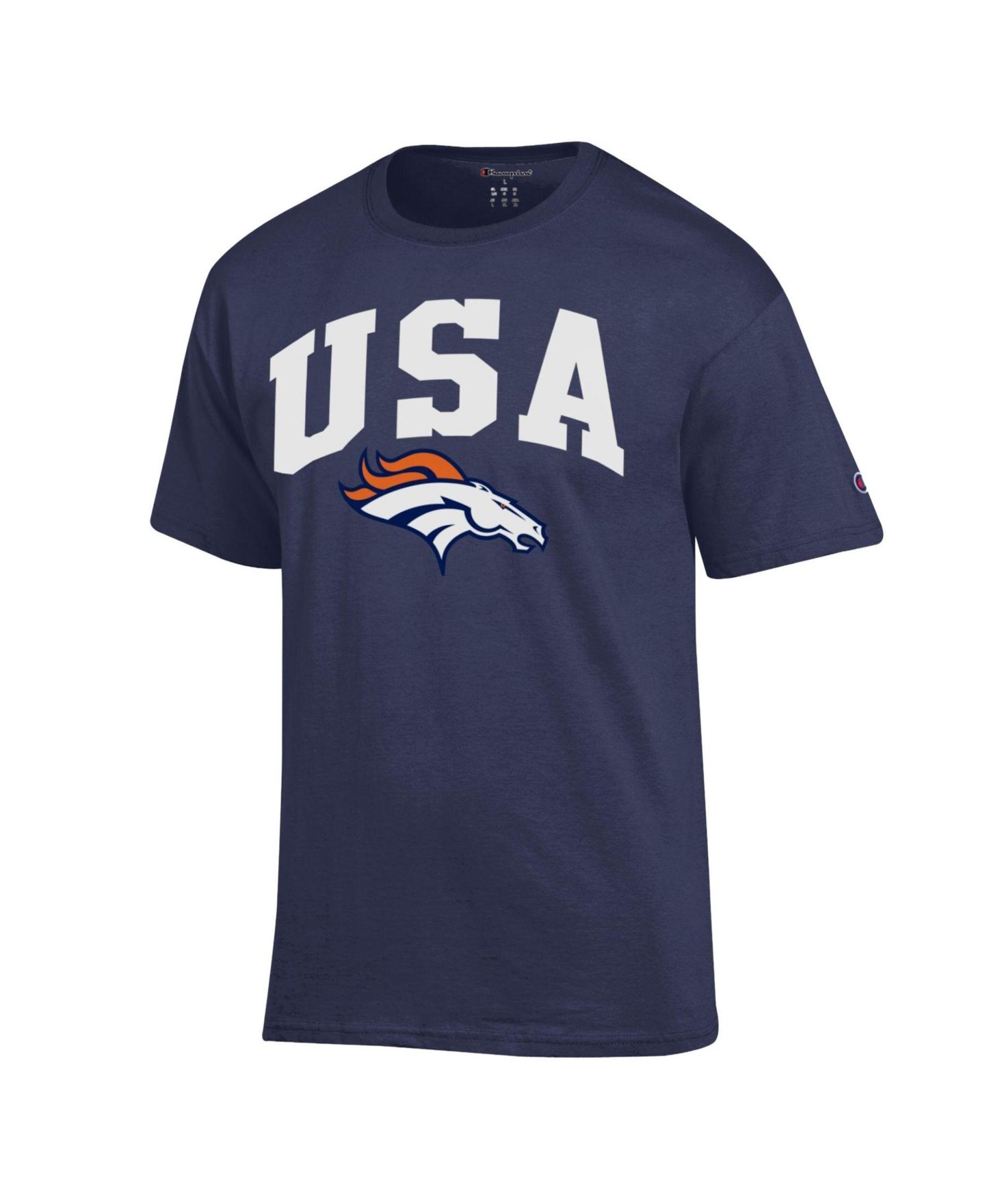 Мужская футболка Champion Navy Denver Broncos Americana — фото 2