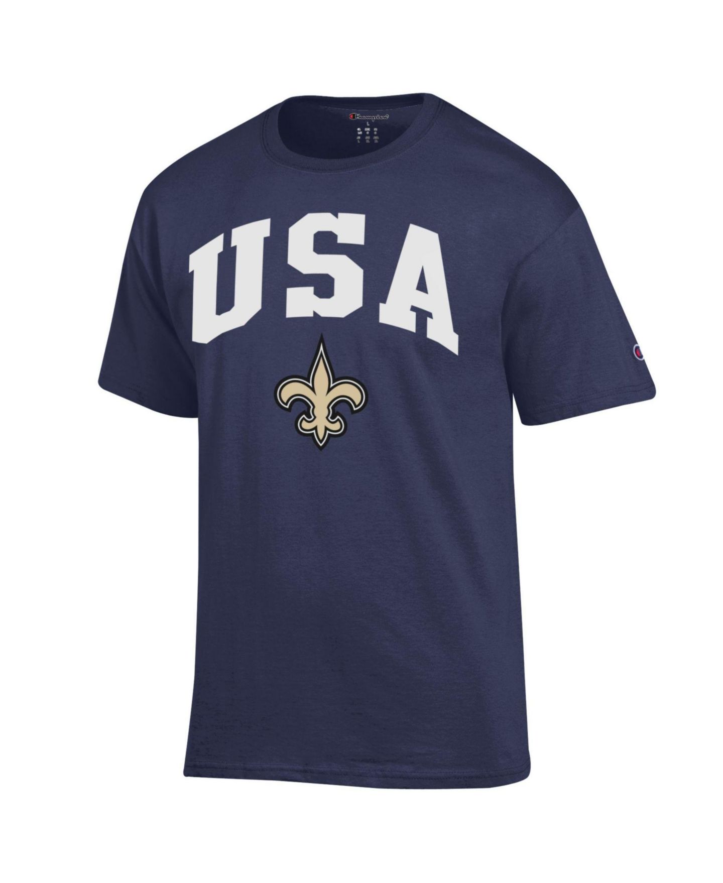 Мужская футболка Champion Navy New Orleans Saints Americana — фото 2