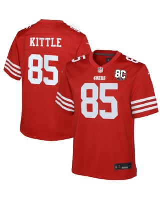 Big Boys and Girls George Kittle Scarlet San Francisco 49ers 80th Anniversary Game Jersey