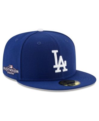 Men's Royal Los Angeles Dodgers 2026 MLB Postseason Side Patch 59FIFTY Fitted Hat