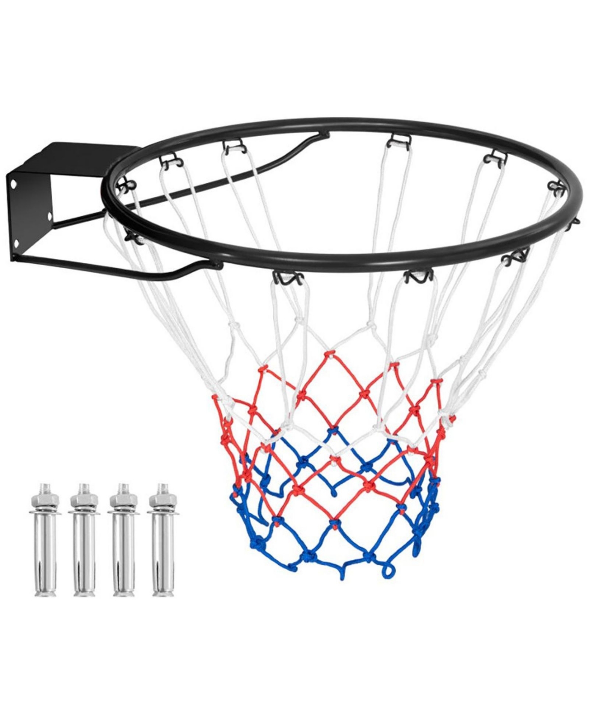Sevorley 18 Inch Basketball Rim Goal Replacement with All Weather Net and Mounting Hardware