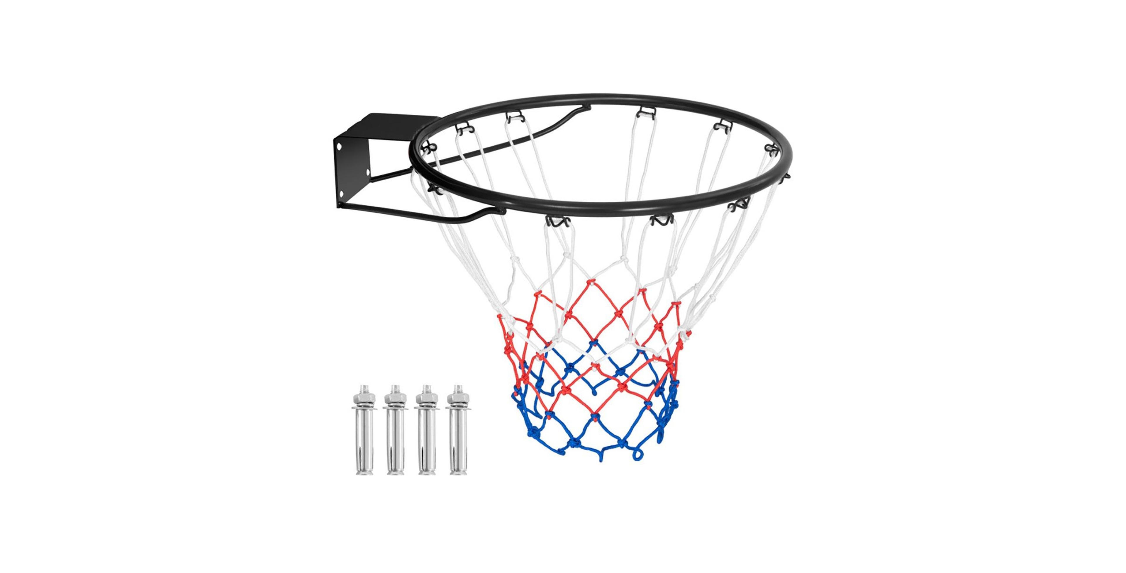Sevorley 18 Inch Basketball Rim Goal Replacement with All Weather Net and Mounting Hardware