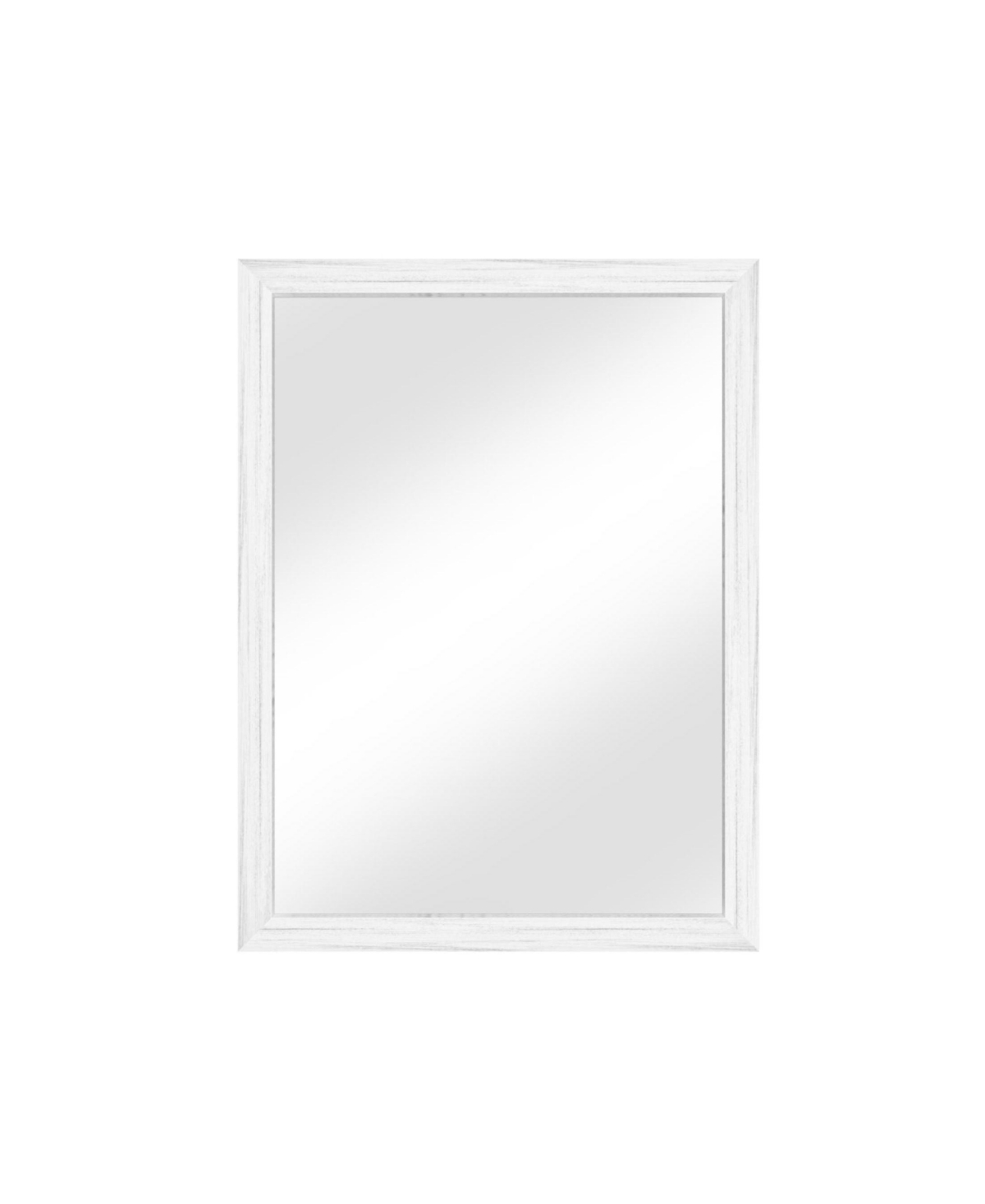 Phying 24x36 Inch White Wood Effect Wall Mirror Large Rectangle Wall Mounted Accent Mirror Modern Wood Grain Framed Decorative Mirror for Wall Decor