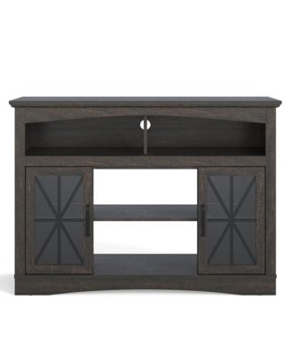 Farmhouse Sideboard Buffet with Kitchen Credenza with Open Shelves