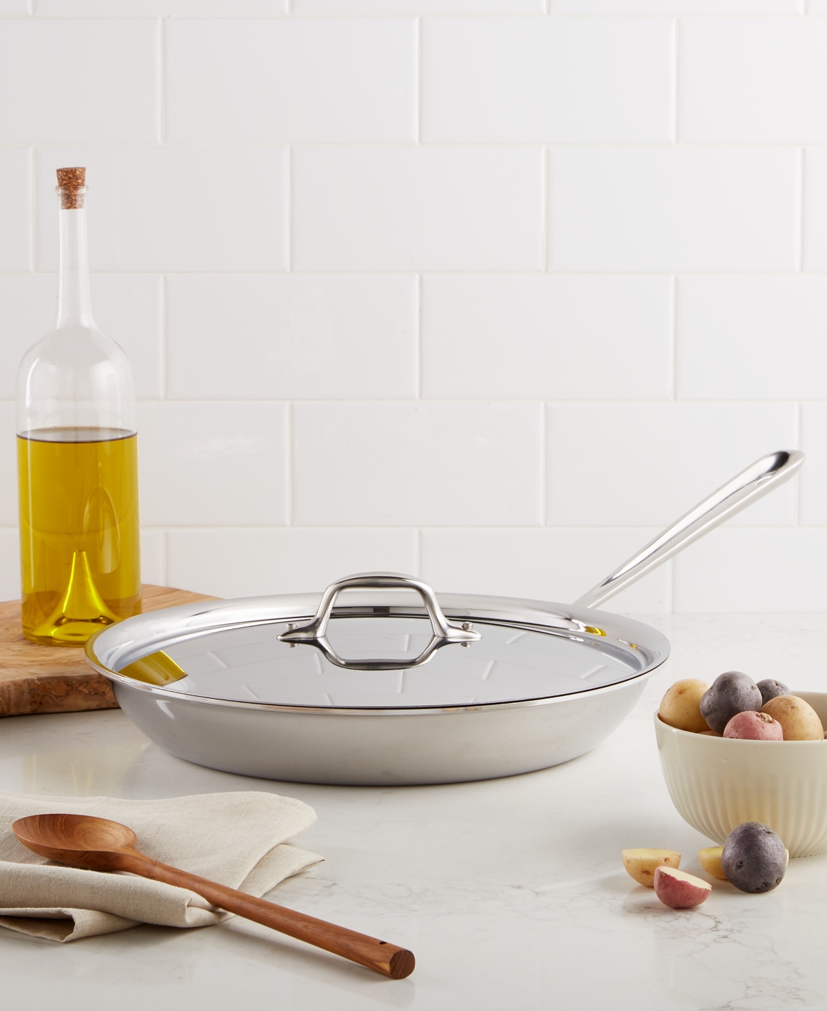 All-Clad Stainless Steel 12 Covered Fry Pan