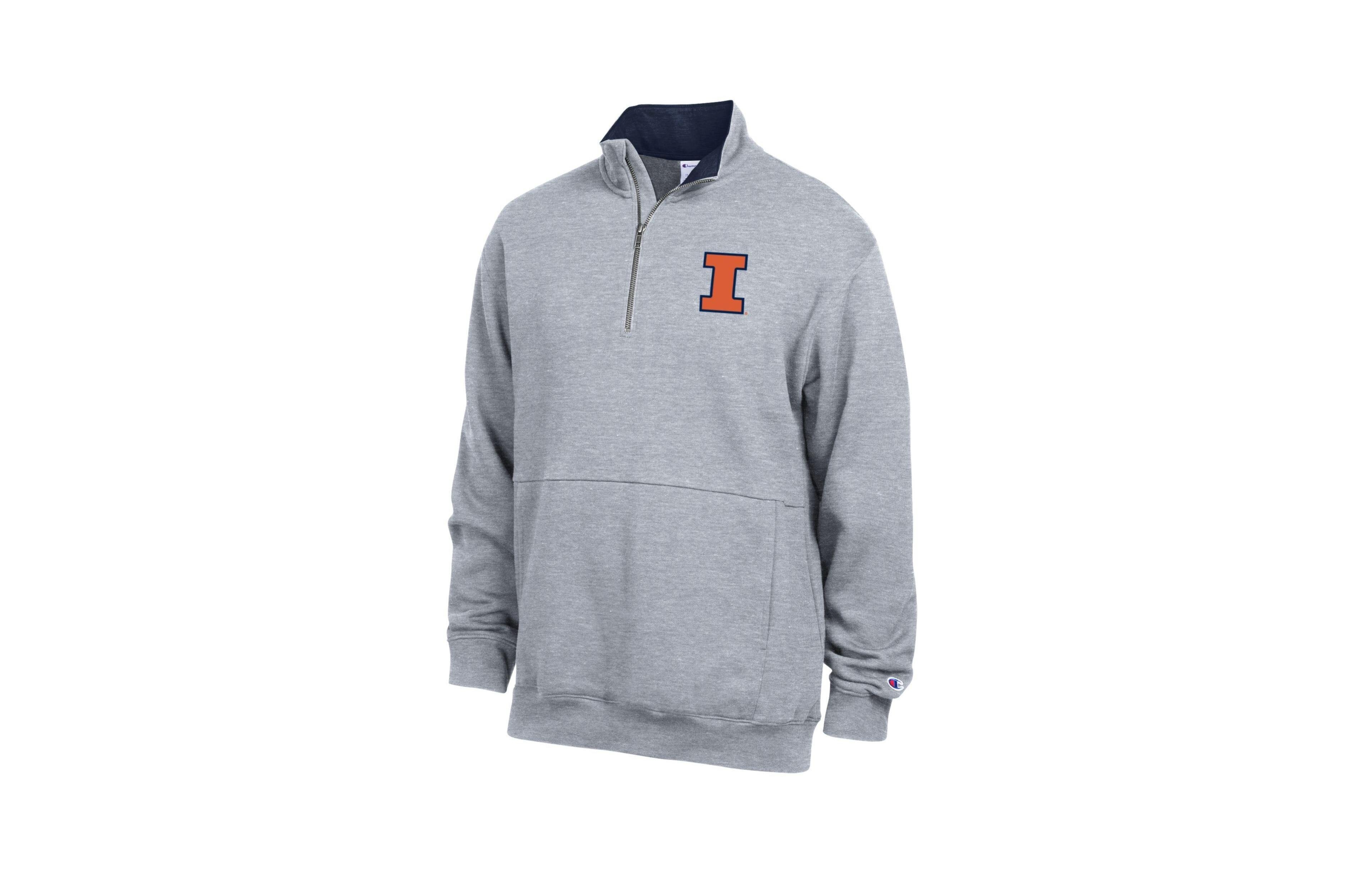 Champion Men's Quarter-Zip Mock-Neck Fleece Pullover